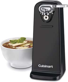 2. Cuisinart CCO-50BKN Deluxe Electric Can Opener, Black