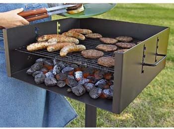 1. Guide Gear Heavy-Duty Park Style Charcoal Grill, Extra Large