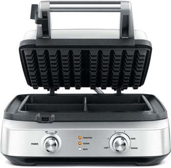 4. Breville BWM604BSS Smart Waffle Maker, Brushed Stainless Steel