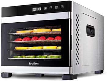 6. Ivation 6 Tray Commercial Food Dehydrator Machine