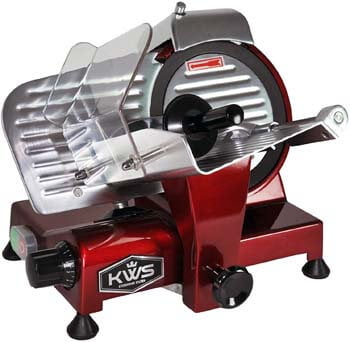 4. KWS MS-10XT Premium Commercial 320W Electric Meat Slicer