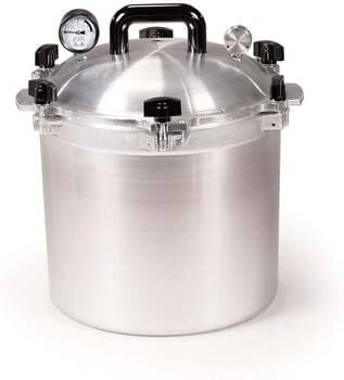 7. All American 921 Canner Pressure Cooker, 21.5 qt, Silver