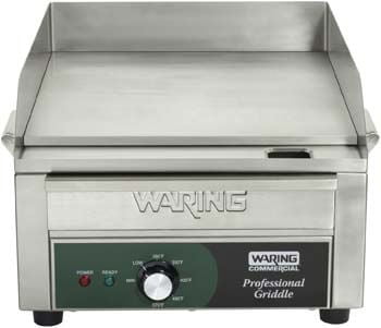 7. Waring Commercial WGR140 120-volt Electric Countertop Griddle, 14-Inch