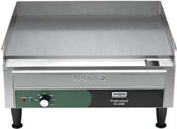 9. Waring Commercial WGR240X 240-volt Electric Countertop Griddle, 24-inch