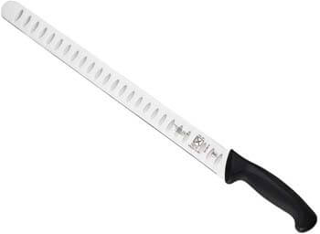 2. Mercer Culinary Millennia Granton Edge Slicer, 14-Inch, Black