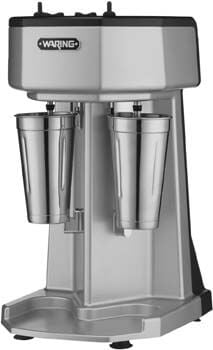 9. Waring Commercial Heavy-duty Die-cast Metal Double Spindle Drink Mixer