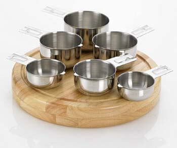 5. Bellemain Stainless Steel Measuring Cup Set, 6 Piece