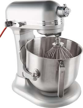 1. KitchenAid KSM8990NP 8-Quart Commercial Countertop Mixer, 10-Speed, Gear-Driven, Nickel Pearl