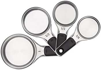 4. OXO Good Grips Measuring Cups with Magnetic Snaps, Stainless Steel