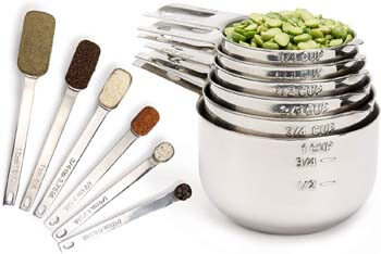 8. Simply Gourmet Measuring Cups and Measuring Spoons Set