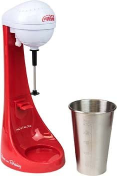 1. Nostalgia Two-Speed Electric Coca-Cola Limited Edition Milkshake Maker and Drink Mixer