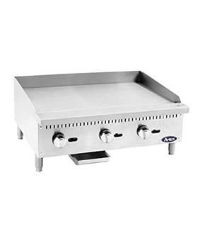 8. Atosa USA ATMG-36 Heavy Duty Stainless Steel 36-Inch Manual Griddle