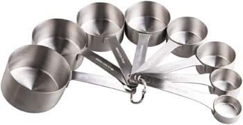 7. Smithcraft Stainless Steel Measuring Cups Set