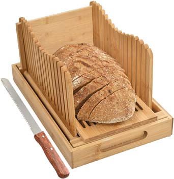 2. Kitchen Seven Bamboo Bread Slicer