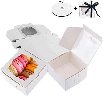 8. Thalia 60 Pack White Bakery Boxes