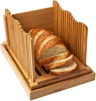 5. Bamboo Bread Slicer for Homemade Bread Loaf