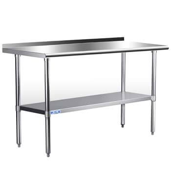 1. Stainless Steel Table for Prep & Work 24 x 60 Inches, NSF Commercial Heavy Duty Table