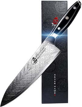 9. TUO Chef Knife - Kitchen Knives 8-inch High Carbon Stainless Steel - Pro Chef’s Vegetable Meat Knife