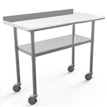 6. Nurxiovo Commercial Work Table Stainless Steel Table