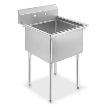 1. GRIDMANN 1 Compartment NSF Stainless Steel Commercial Kitchen Prep & Utility Sink