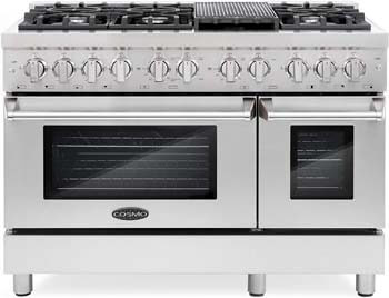 9. Cosmo DFR486G 48 inch Freestanding Dual Fuel Range | 6 Sealed Burner