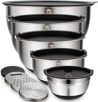 4. Wildone Stainless Steel Nesting Bowls