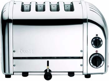 9. Dualit NewGen Polished Chrome 4 Slot Toaster, 4-Slice