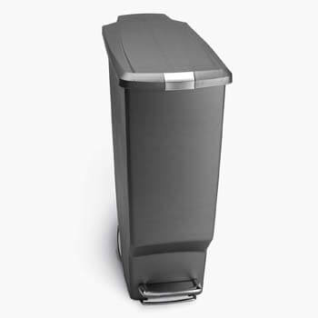 3. simplehuman 40 Liter / 10.6 Gallon Slim Kitchen Step Trash Can