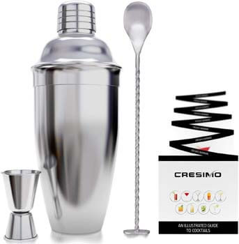 2. Cresimo 24 Ounce Cocktail Shaker Bar Set