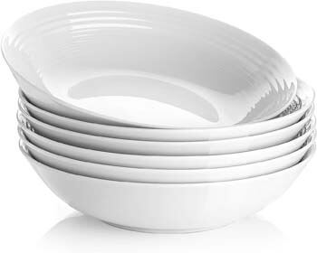 5. Y YHY 26 Ounces Porcelain Pasta Salad Bowls