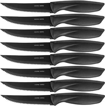 1. Home Hero Steak Knives Set of 8