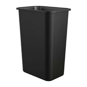 1. AmazonCommercial 10 Gallon Commercial Waste Basket, Black, 1-Pack