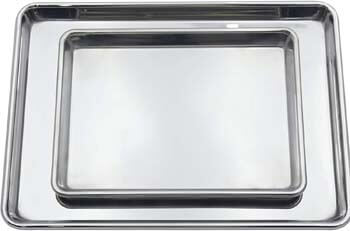 5. Checkered Chef Stainless Steel Baking Sheets