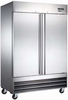 10. Peak Cold 2 Door Commercial Stainless Steel Freezer