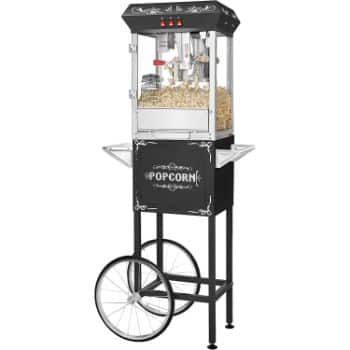 6. Great Northern Black Vintage Style Popcorn Machine