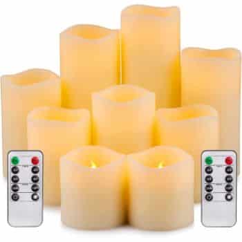 9. Yutime Large Flameless Candle