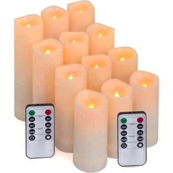 4. Flameless Candles, Led Candles Set of 12