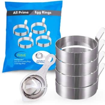 10 All Prime Stainless Steel Egg Rings