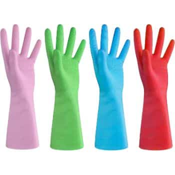 9. URBANSEASONS Dishwashing Rubber Gloves