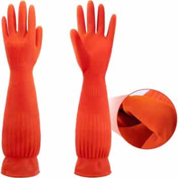 3. ThxToms Rubber Latex Dishwashing Gloves