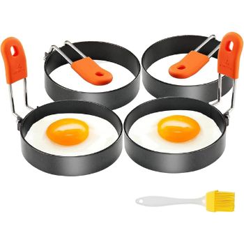 8 Meidong Egg Ring 4-Pack Stainless Steel Egg Ring