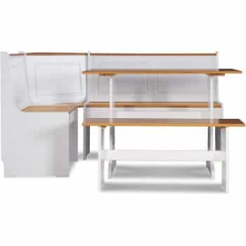 1. Linon Home Ardmore Nook Set with Pine Accents, White