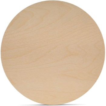 7. Wood Circles 24 inch, 1/8 Inch Thick, Birch Plywood Discs, Pack of 1 Unfinished Wood Circles for Crafts, Wood Rounds by Woodpeckers