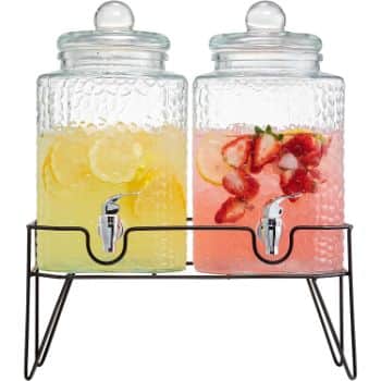 5. Style Setter 210266-GB 1.5 Gallon Each Glass Beverage Drink Dispensers