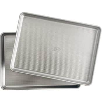 9. USA Pan Bakeware Half Sheet Pan, Set of 2, Aluminized Steel