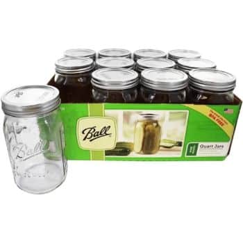 9. Ball Mason 32 oz Wide Mouth Jars 