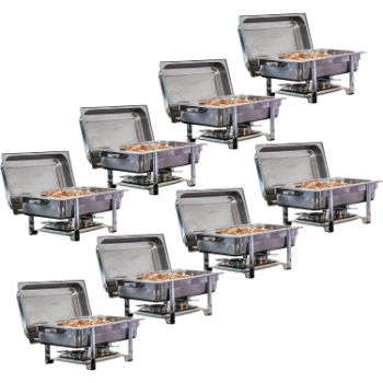 10. TigerChef Chafing Dish Buffet Set - Chafing Dishes Stainless Steel