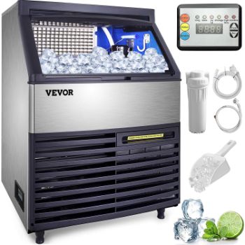 9. VEVOR 110V Commercial Ice Maker 265LBS/24H