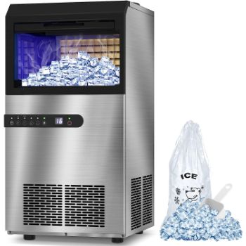 5. LifePlus Commercial Ice Maker Machine, 100LBS Daily Ice Cube Maker